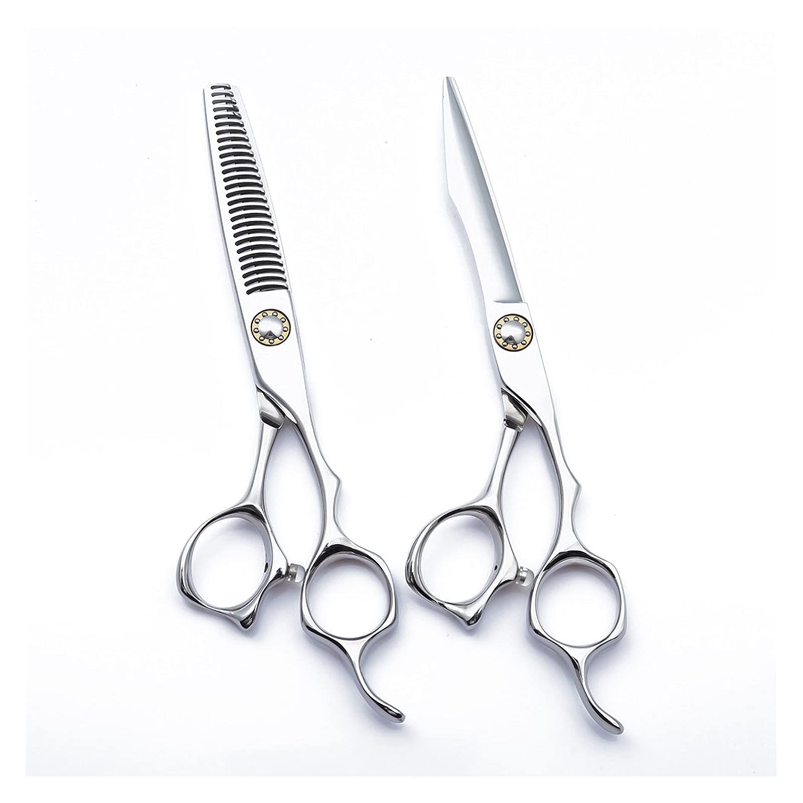Tijeras de Corte de Pelo de 10 Pulgadas, Tijeras de Peluquero, Tijeras de peluquería, Tijeras de Corte de Pelo con Tornillo de rodamiento de Personalidad, Juego de Tijera(Tijeras de Corte)