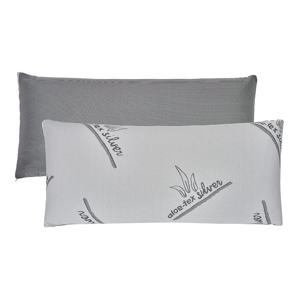 DECASATEXTIL®- Almohada viscoelástica para un Descanso de Calidad- Carbono Activo Natural, con núcleo viscoelástico Perforado de Alta Densidad, indeformable, hipoalergénica, Transpirable. (135cm)