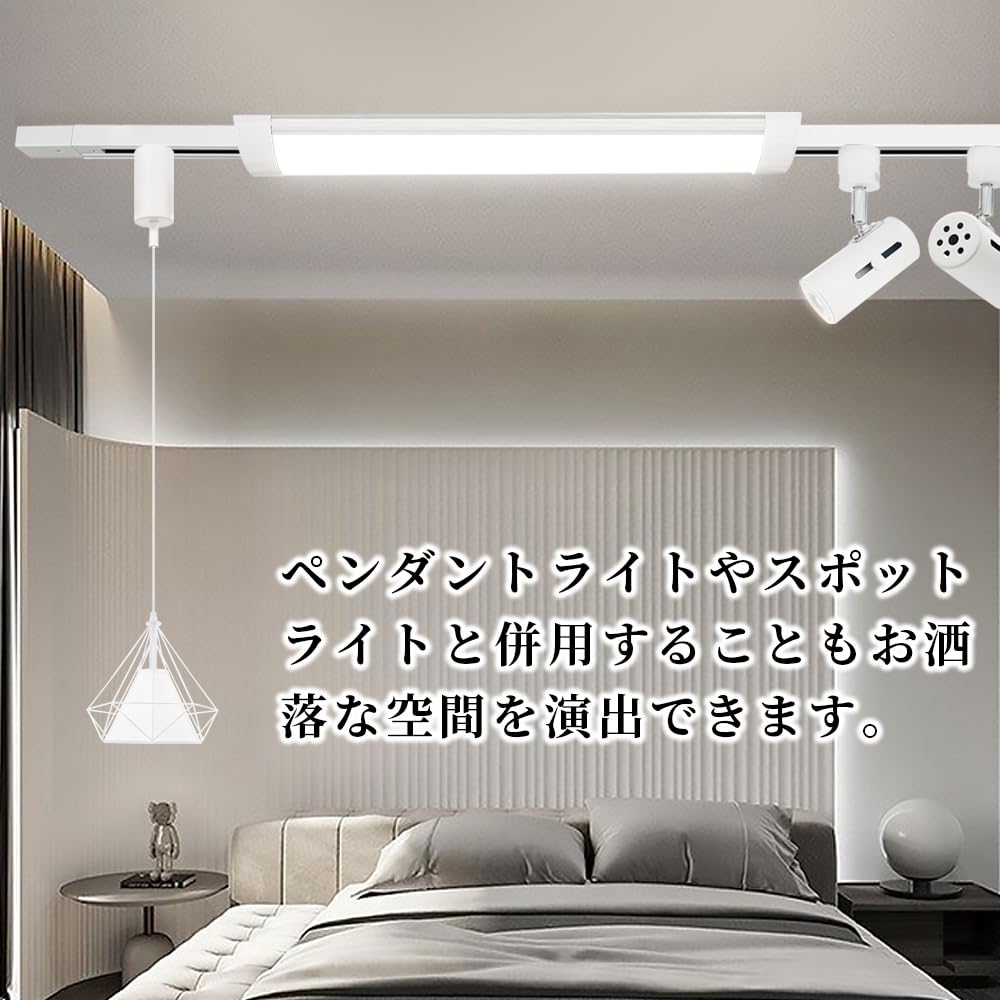 Amazon.co.jp : 配線ダクトレール ダクトレール照明 LEDベースライト