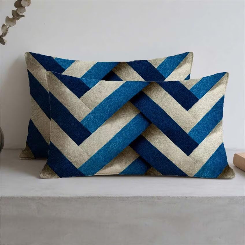 Housse de coussin imperméable 70x90 cm en lin pour salon de jardin - 3