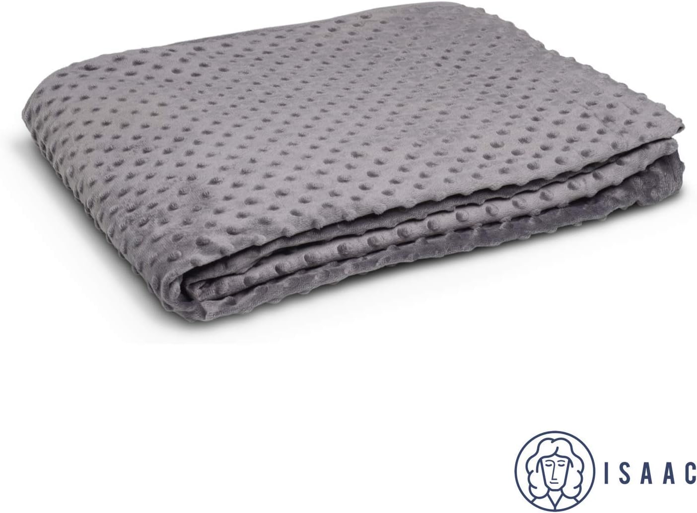 Florsol ISAAC Weighted Blanket Cover In Grey - Suitable For All ISAAC Weighted Blankets - 60" x 80" (152cm x 203cm)