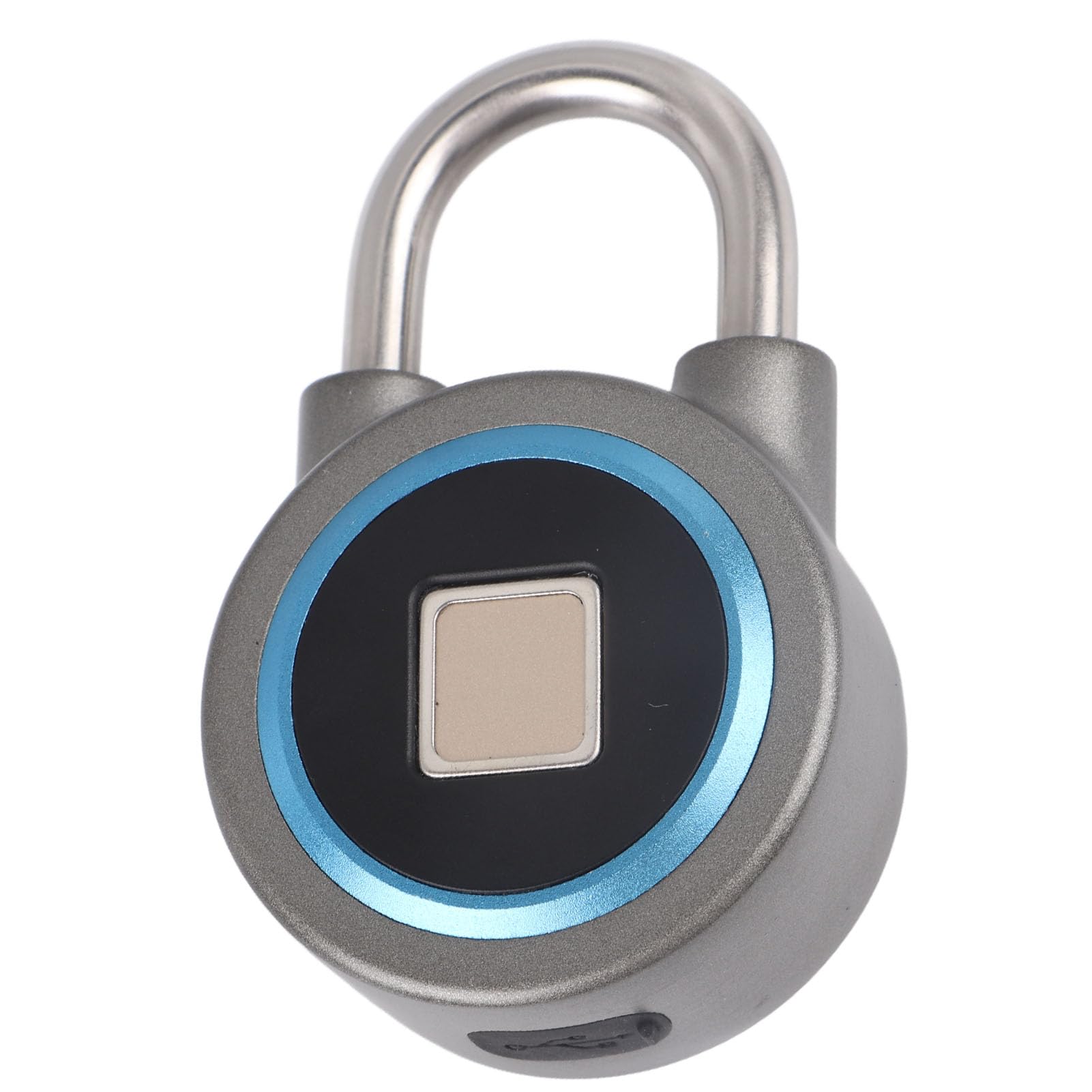 Candado con y Huella Dactilar, Desbloqueo Seguro para Taquilla, Oficina, Gimnasio, Resistente Al Agua IP65 para Control por Aplicación OKLOCK+ (BLUE)