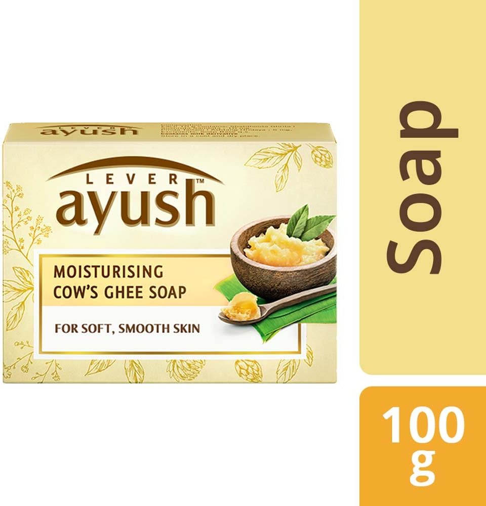 Ayush Moisturising Cow's Ghee Soap, 100g