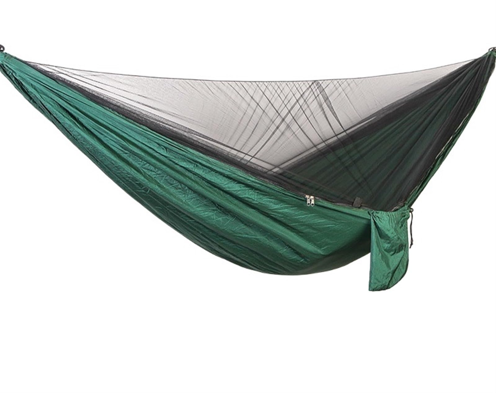 Hammock Swing Outdoor Bed 290x140 Cm Camping Hammock With Net,Travel Portable Lightweight Hammocks With Tree Straps And Carabiners Easy Setup(Grün)
