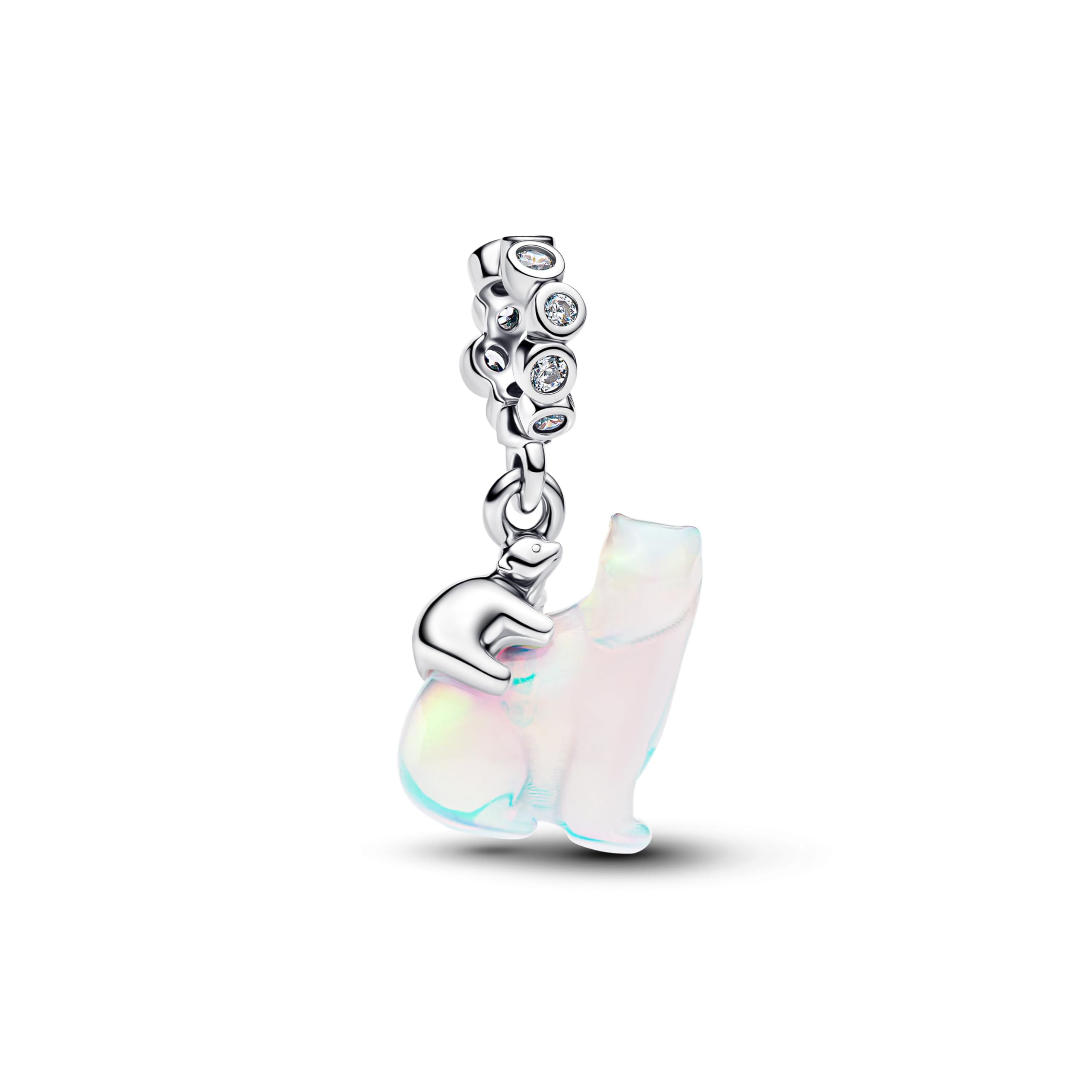 PANDORA Eisbär Mutter & Junges Charm-Anhänger 794243C01 Charm Anhänger