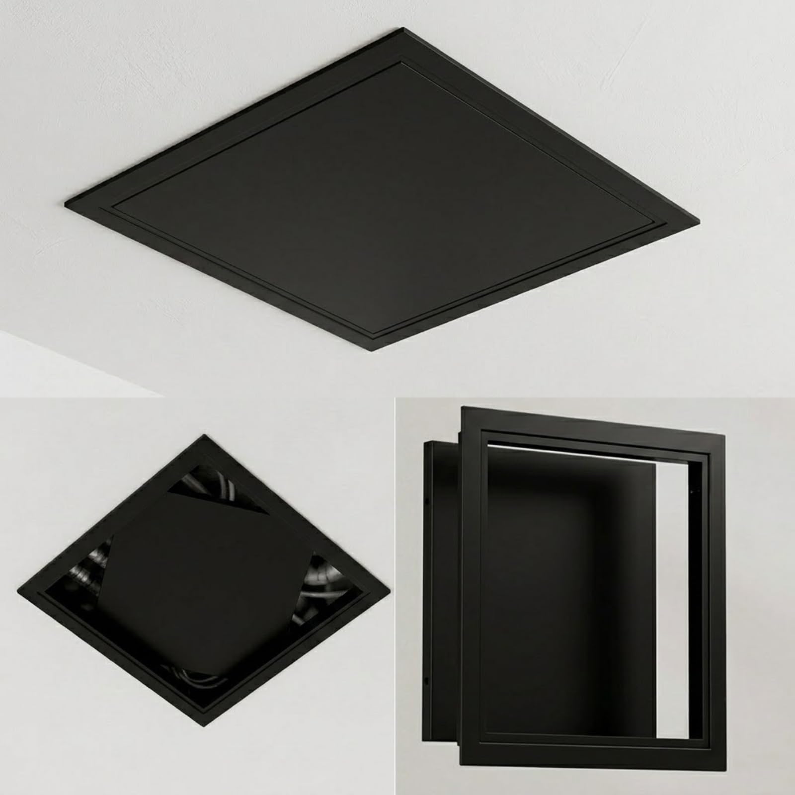 Trappe de visite invisible amovible en aluminium 85x115 pour placo