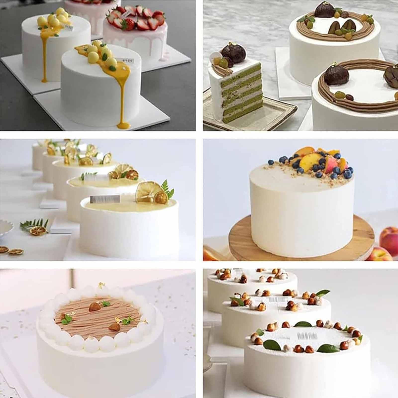 Automatique D'épandeur Décoration Crème Niveleur,Réglable Gâteau Grattoir Crème Spatule Outil De Cuisson Edges Lisseur Machine Glaçage Gâteau d'anniversaire