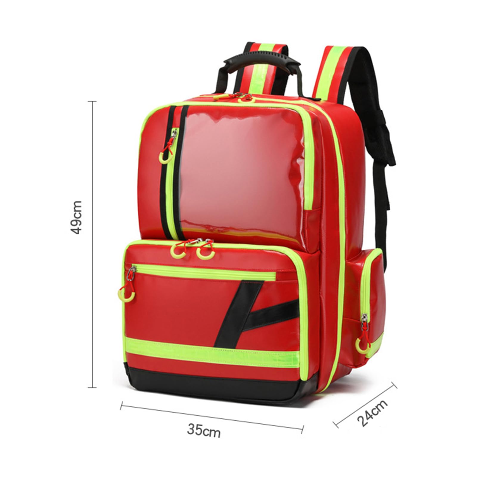 Bolsa de primeros auxilios vacía profesional, mochila de primeros auxilios para traumatismos EMT para paramédicos y suministros de emergencia, ideal para automóvil, hogar, camping y senderismo