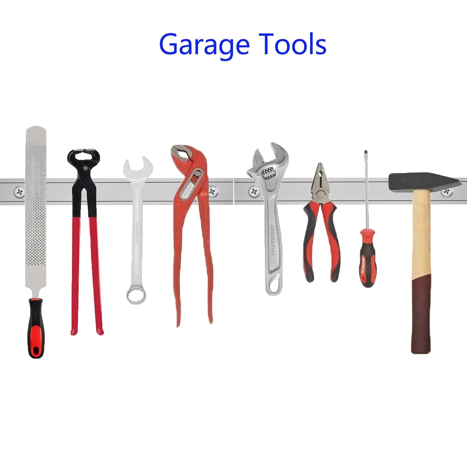 Strong Neodymium Channel Magnets- 5.00" Length- 6 Pack, Rectangular Countersunk Hole Pot Magnets with Matching Screws, Bar Rare Earth Magnet with Holes for Mounting, Magnetic Tools Holder