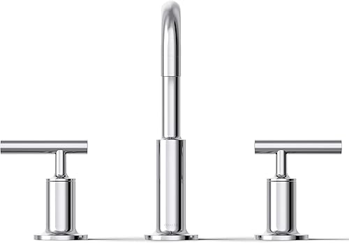 Miniatura 77 de KOHLER K-14406-3-2MB Purist - Grifo de lavabo de baño con asas de cruz baja, latón cepillado vibrante Latón cepillado vibrante.,Vibrant Brushed