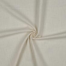 Linen Fabric by the Metre, Plain Colour, 100% Linen, Natural Oeko-Tex Fabric 140 cm Wide (077 I Natural)
