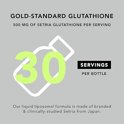 Miniatura 9 de Suplemento Liposomal Glutatión | Líquido Reducido Setria® L Glutatión 500mg | Apoyo inmunológico, Función cerebral, Anti-Envejecimiento,