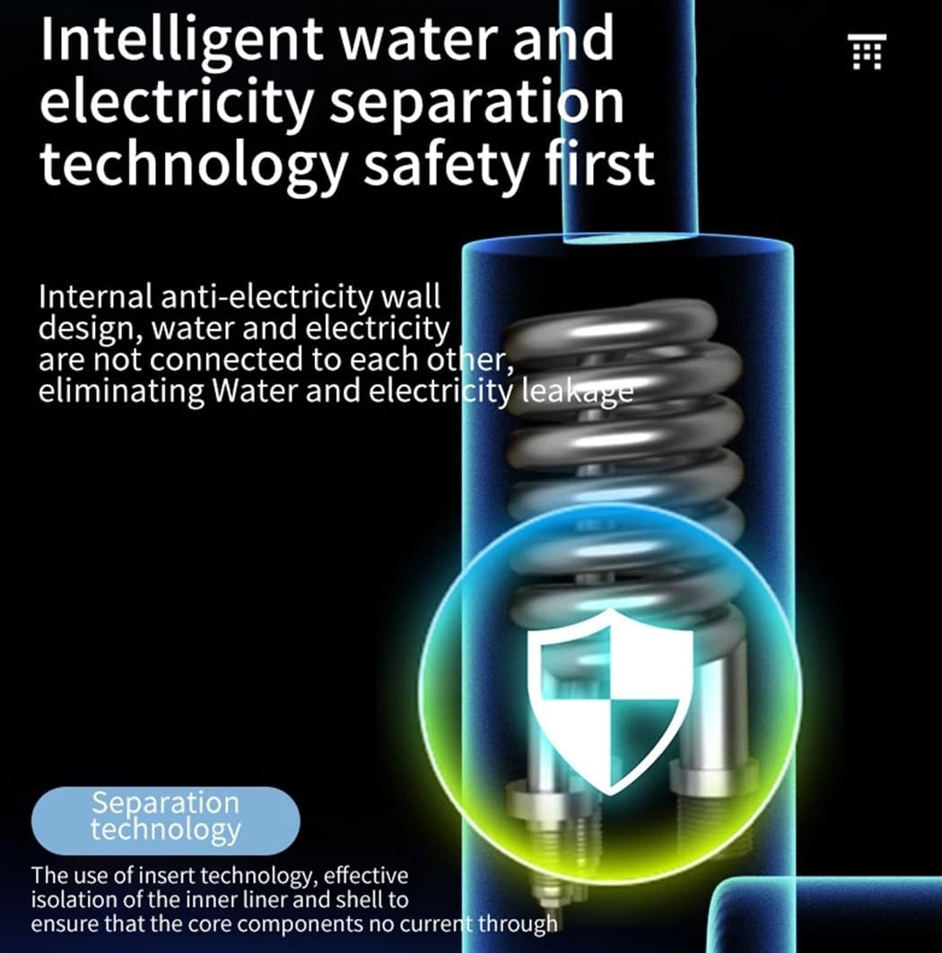 Electric Kitchen Water Heater Instant Hot Water Heater Cold Heating Kitchen Bathroom Tankless Fast Instant Heater 360°