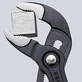 KNIPEX Cobra Water Pump Pliers, 150 mm, Nuts to 30 mm, Pipes to 36 mm, Self-Locking, Fine Adjustment by Button Push, Pipe Wrench, 87 01 150 - 4