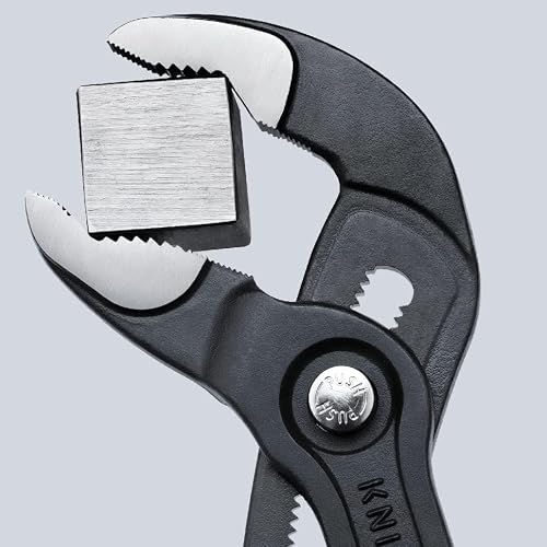 KNIPEX Cobra Water Pump Pliers, 150 mm, Nuts to 30 mm, Pipes to 36 mm, Self-Locking, Fine Adjustment by Button Push, Pipe Wrench, 87 01 150 - 4