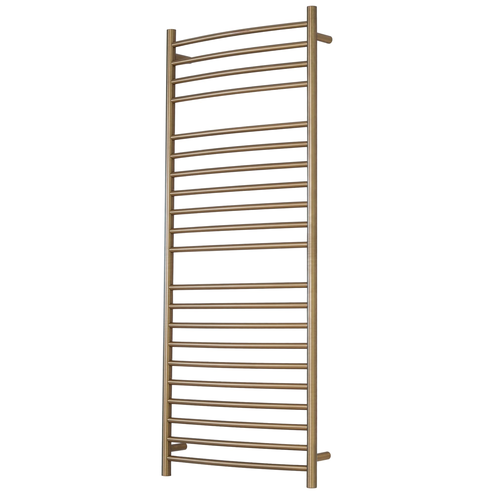 SHARNDY Electric Towel Warmer - Wall Mounted Bathroom Heated Towel Rack, Plug-in Design & Brushed Stainless Steel Finish Gold 21 Bar