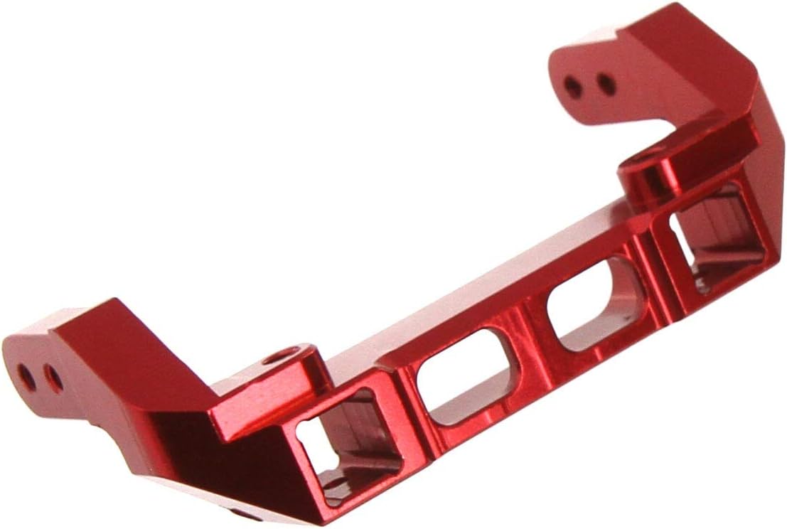 Atomik RC TRX-4 Alloy Front Bumper Mount, Red - Replaces 8237 - Compatible with Traxxas