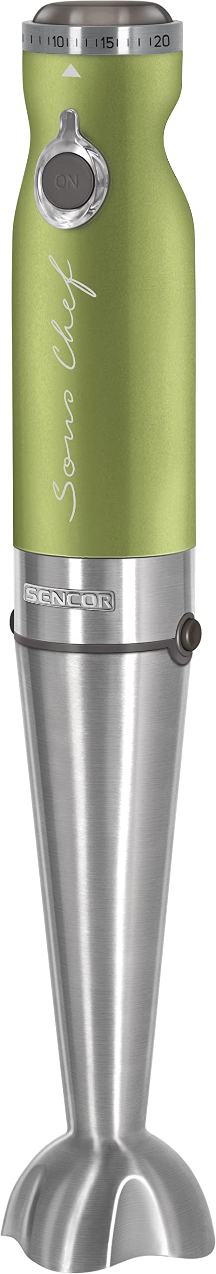 Sencor minipimer immersione SHB 560, frullatore a immersione 4 in 1, frullatore elettrico con bicchiere da 800ml, tritatutto elettrico, fruste elettriche, potenza da 1200w, 20 velocità