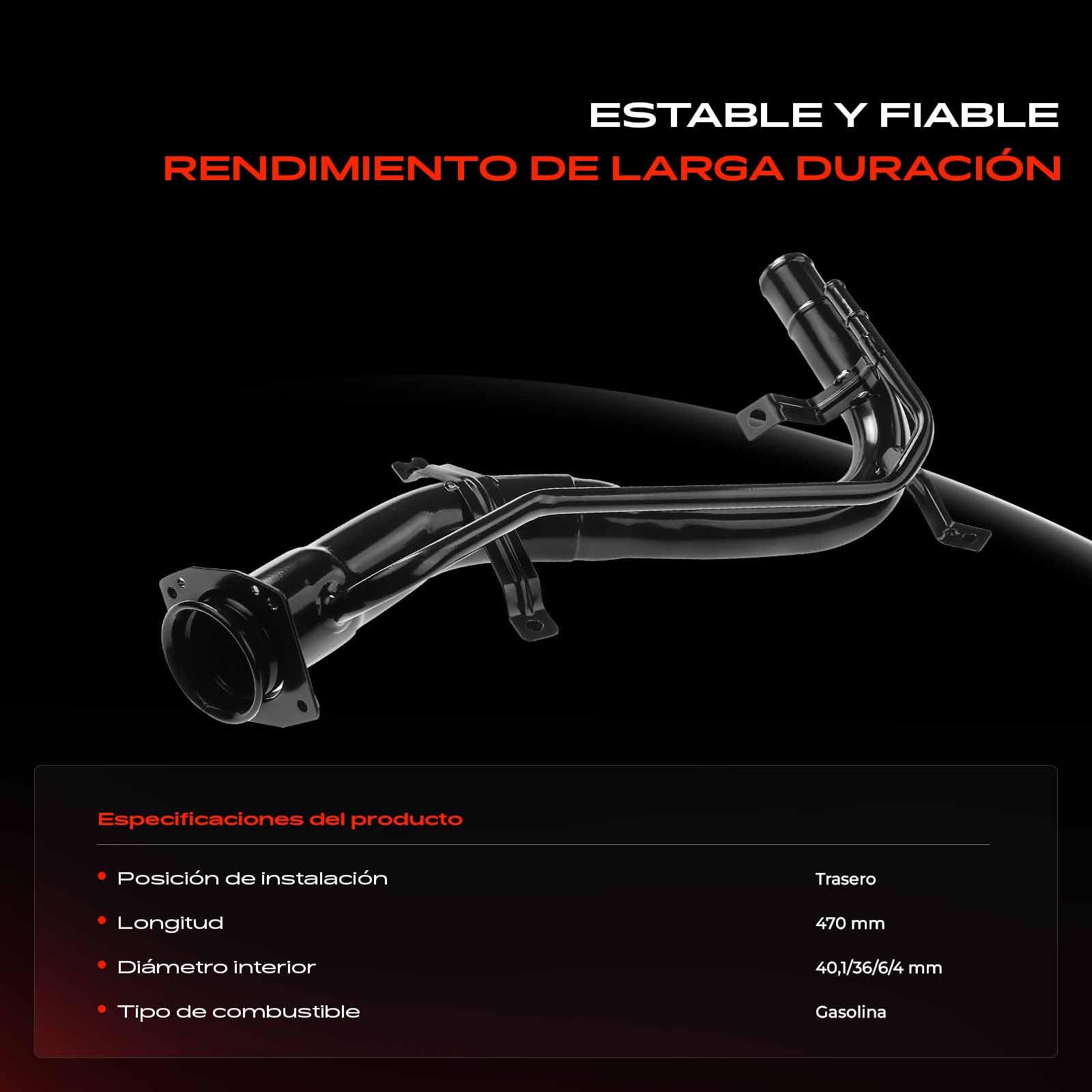 Frankberg Tubo de llenado de combustible Compatible con Agila (A) H00 1.2 16V Agila (A) H00 1.0 12V Wagon R+ Compacto MA 1.3 Agila (A) H00 1.2 16V Twinport Agila (A) H00 1.0 9203540,4700164