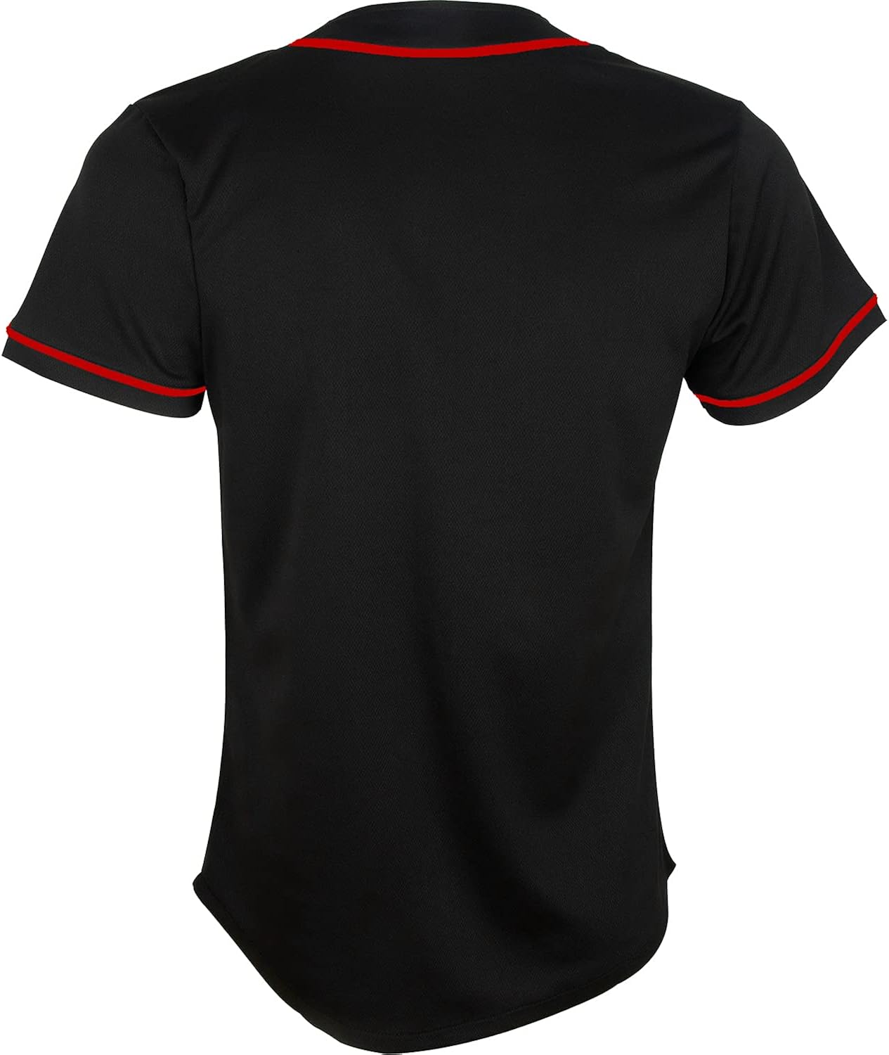 Pullonsy Black Custom Baseball Jersey for Men Full Button Mesh Embroidered Team Name & Numbers S-8XL