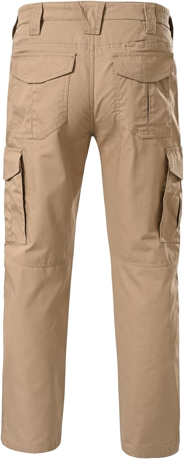 Mens Work Pants Cargo Tactical Construction for Men Ripstop Waterproof Lightweight Outdoor Hiking with Pockets - Image 6