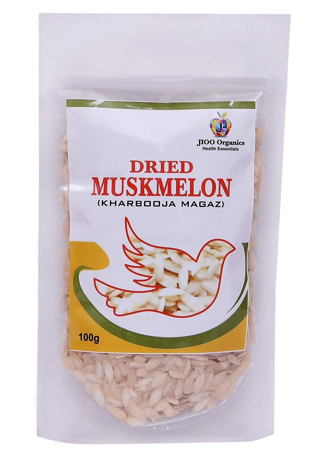 Jioo Organics Premium Dried Muskmelon Seeds(Magaj/Kharbooja)|High In Protein,Fiber,And Antioxidants-Pack Of 100Gm (B077J1FBYT) Amazon Price History, Amazon Price Tracker
