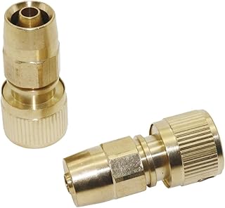 Bclla Zkenyao-Brass Connector 1 Pcs Hose Copper Quick Connector, Car Wash Water Gun 17mm to 9mm Connector Garden Fittings, Simple to Install