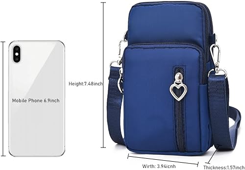 Miniatura 4 de Cartera cruzada universal para mujer, mini bolso de hombro para el brazo, monedero para teléfono celular, compatible con iPhoneSamsung Galaxy