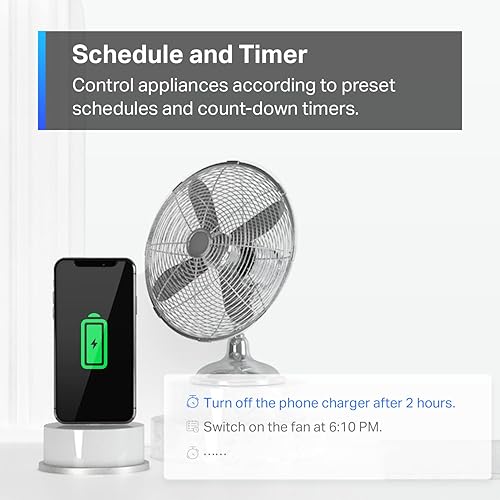 Miniatura 7 de TP-Link Tapo Matter - Enchufe inteligente compatible con Mini, diseño compacto, 15 A1800 W máximo, súper fácil configuración, funciona con Apple