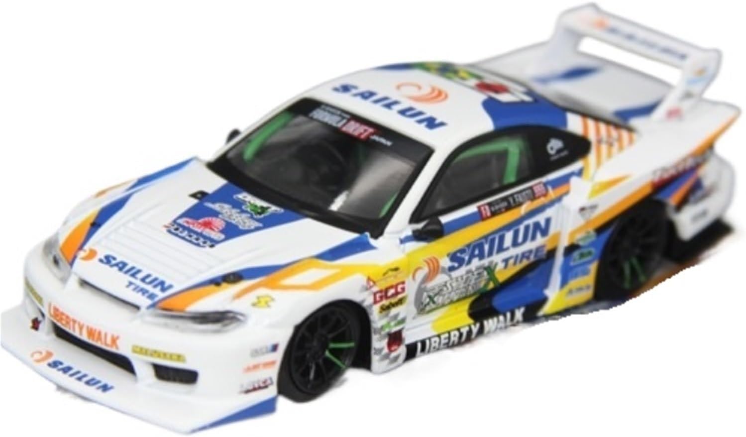 Scale Models Mini GT 1:64 Silvia Saloon Model LB Formula Drift Competition For Nissan S15 Coupe Simulation