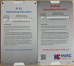 A2L Subcooling Calculator Charging Chart for R-454B and R-32