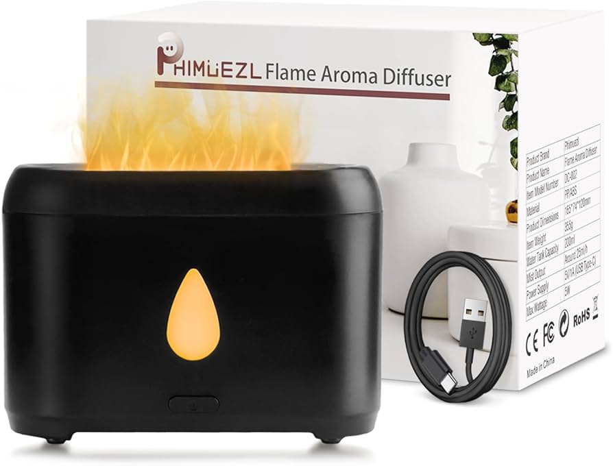 Amazon.com: Flame Diffuser for Essential Oils, 200ml Ultrasonic