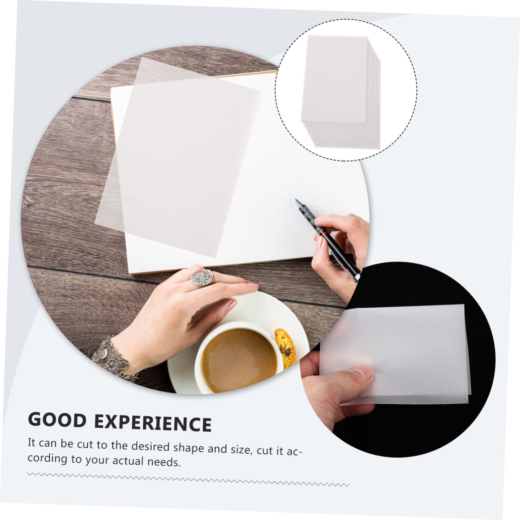WEKAMOS 400 Hojas Papel de Transferencia Profesional para Dibujo Papel de Reutilizable de y Calcar de Alta Precisión
