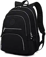 Mochila Feminina Escolar Tactel Resistente Trabalho Linda (Preta)