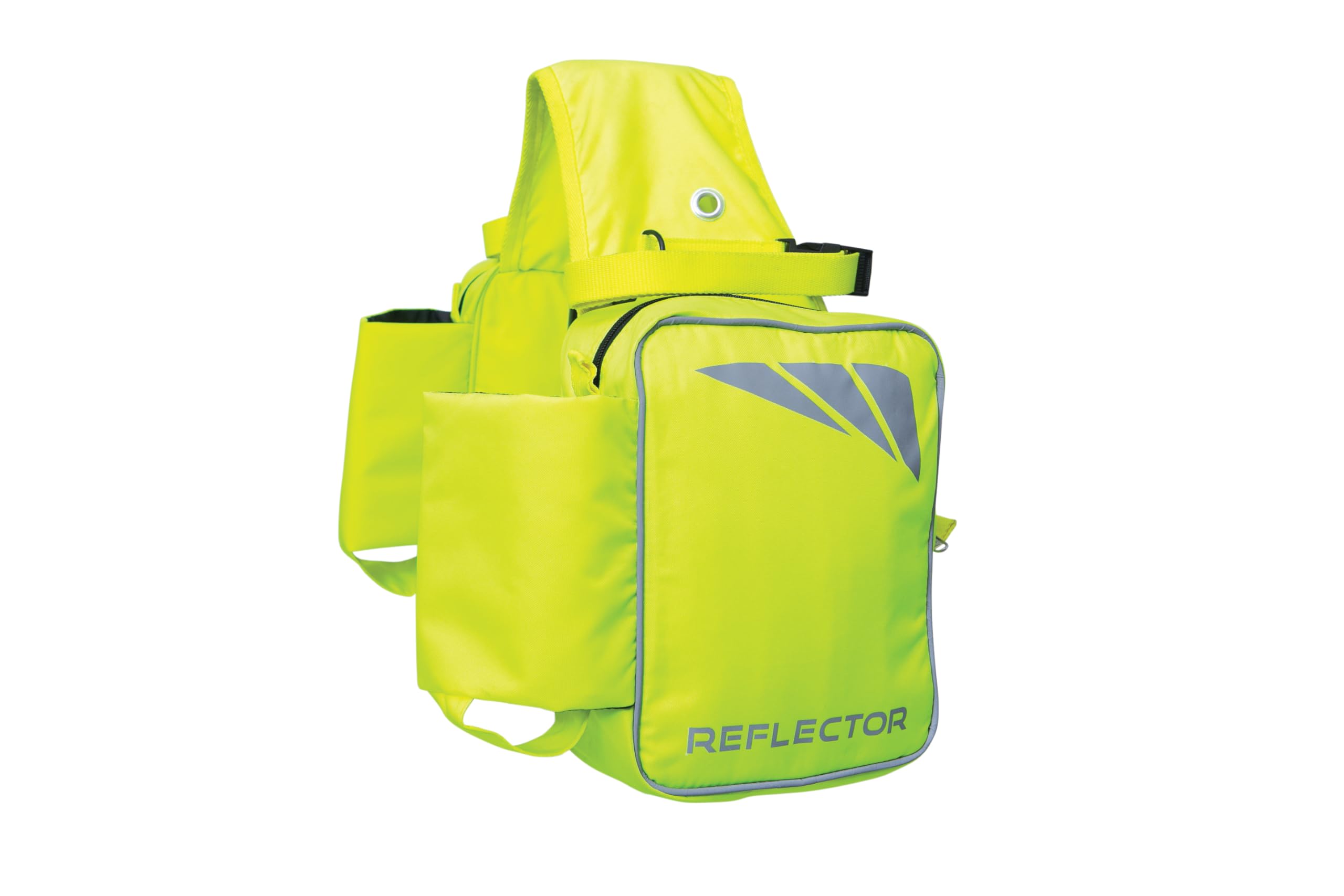Reflector Saddle Pannier by Hy Equestrian - One Size (Yellow)