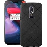 Phone Case for Oneplus 6 Slim Soft Rubber Case,Shock Resistant Rugged Lightweight Flexible Anti-Slip Slim Fit Full Body Protective Rubber Phone Cover for Oneplus6 One Plus6 1 Plus 1plus Six Black