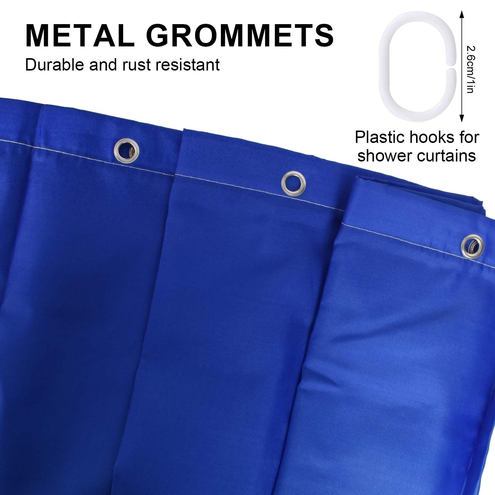 Lunaanda Shower Curtain for Bathroom,Fabric Shower Curtain Mould Resistant,Machine Washable Bath Curtains - Image 3