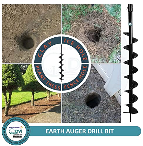 Image of DVI Heavy Duty earth Auger bit Used for Tree PLANTATION, Hole DIGGING (2.5 inchinch Bit)