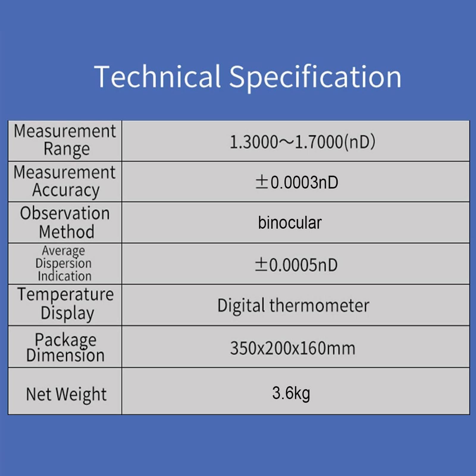 Rifrattometro digitale da laboratorio per misurazioni accurate di zucchero, bevande e petrolio con precisione 0,0003