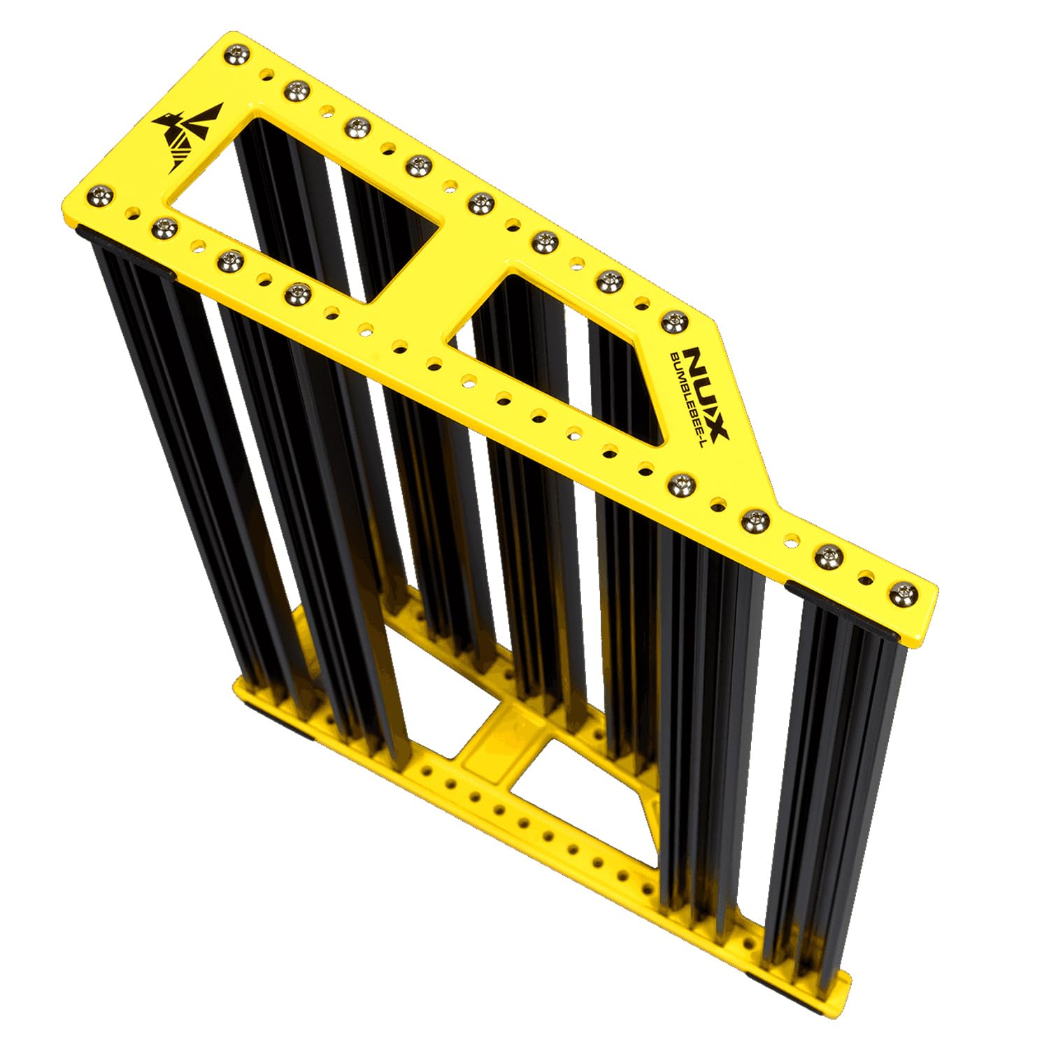 Nux NPB-L - Pedaliera Bumblebee per dispositivi di effetto, misura L + 2 cavi patch keepdrum