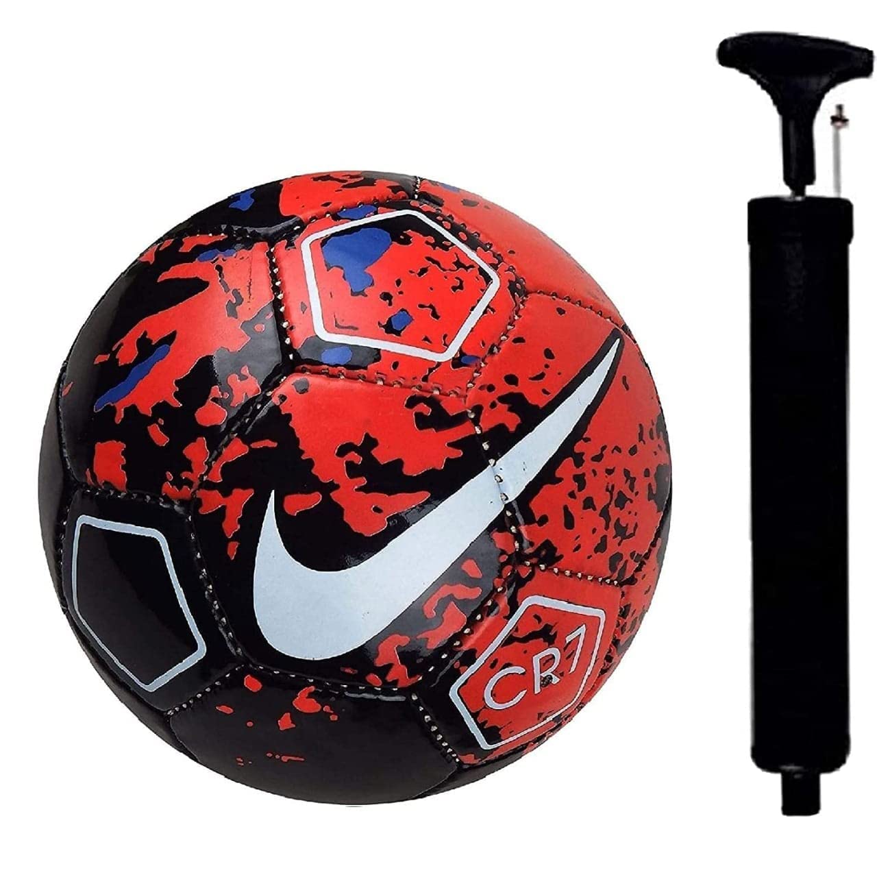 ZHTC Hand Stiched Multicolor Football Size 5 Graphics Design and Free Pump (B0CM3YZ2W6) Amazon Price History, Amazon Price Tracker