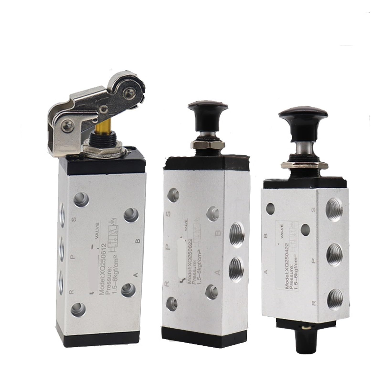 1 Uds. Válvula de rodillo XQ/válvula de mano de dos posiciones, tres vías, dos posiciones, cinco vías, aleación de aluminio XQ230412 XQ230622 XQ250612 XQ250422(XQ230612)