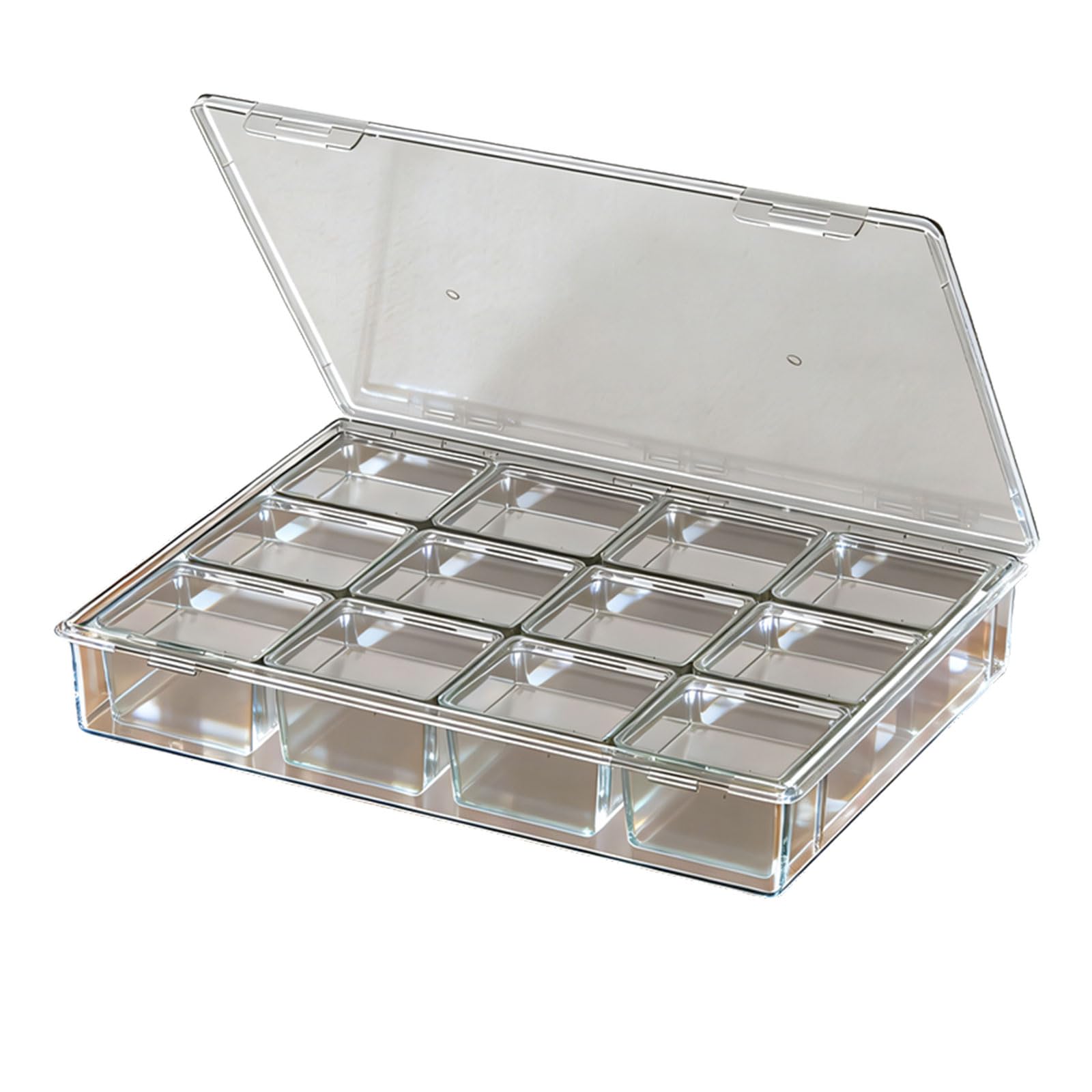Stackable Hardware Storage Box with Removable Dividers Optimizes Space for Tool and Small Components Tool Organizers Box