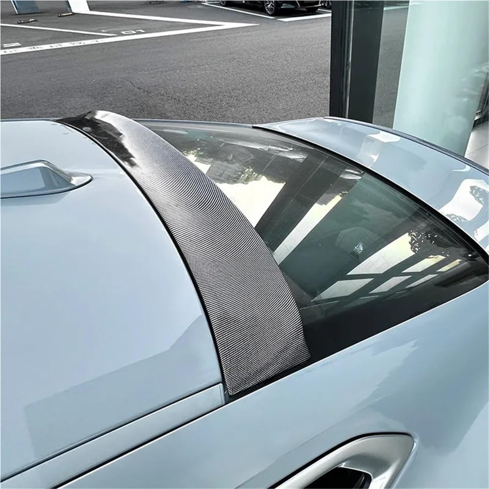 Kompatybilny z BMW serii 4 G22 2020+ tylna szyba samochodu Spoiler skrzydła czarny zestaw karoserii z włókna węglowego zewnętrzne akcesoria do tuningu część(Carbon Printing)