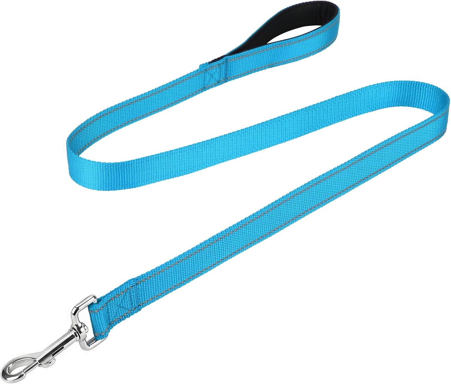 FunTags Reflective Nylon Dog Leash for Small & Medium Dogs, 4FT Training