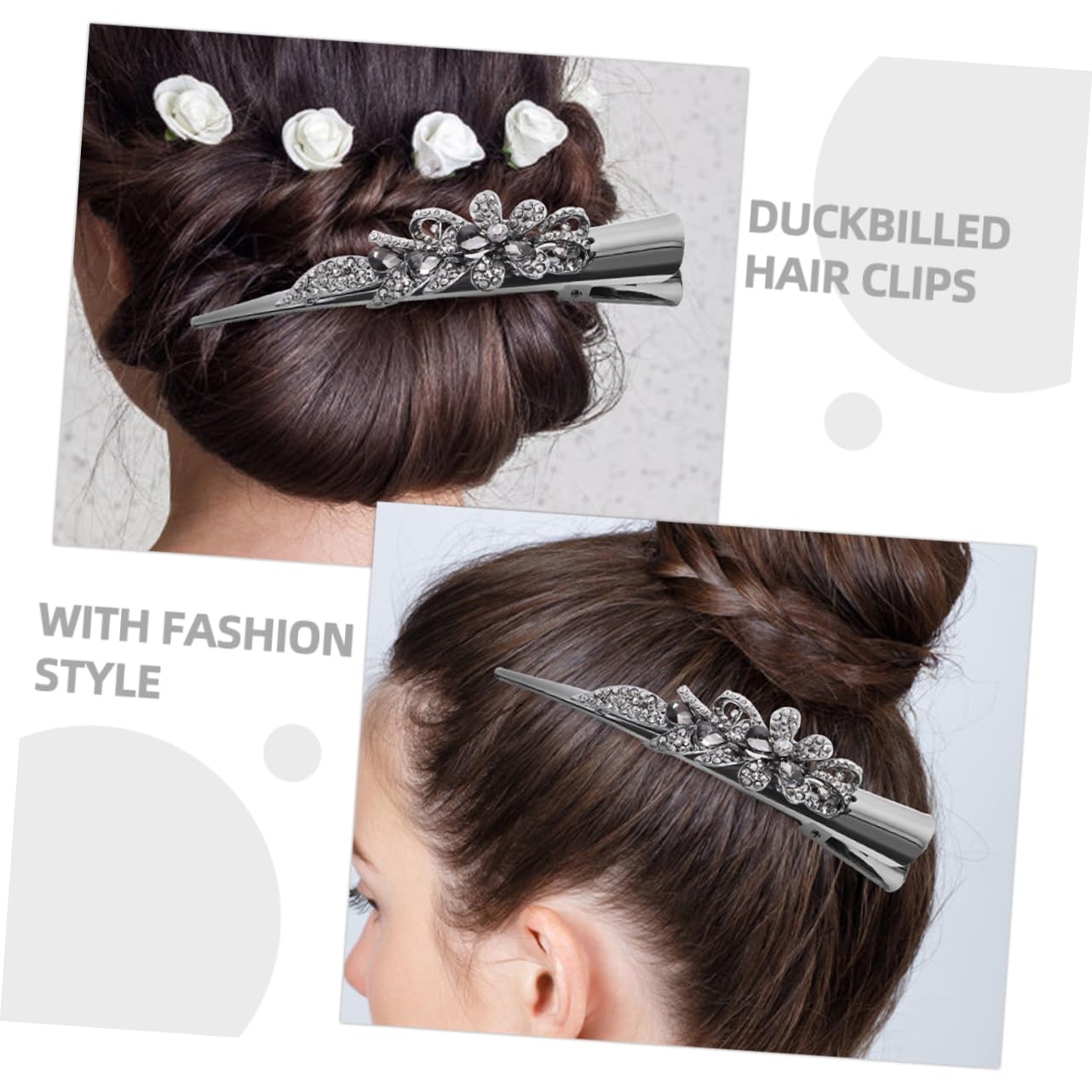 Baluue 8stücke Vintage Rhinestone Haarklammern Für Damen Glitzernde Haarspangen Aus Elegantes Haaraccessoire Für Partys Und Alltag Vielseitig Und Stilvoll