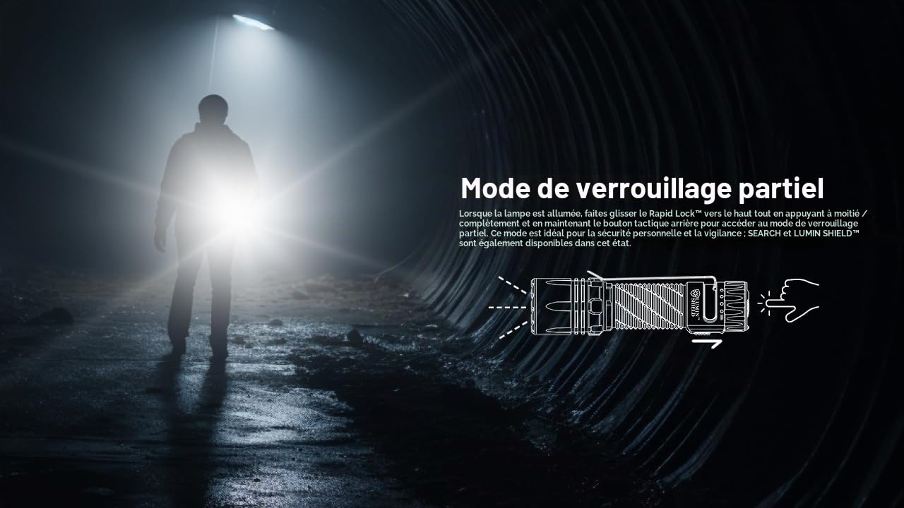 Nitecore EDC35 Lampe de poche ultra lumineuse 5000 lumens EDC Batterie Li-ion 21700 USB-C Noir