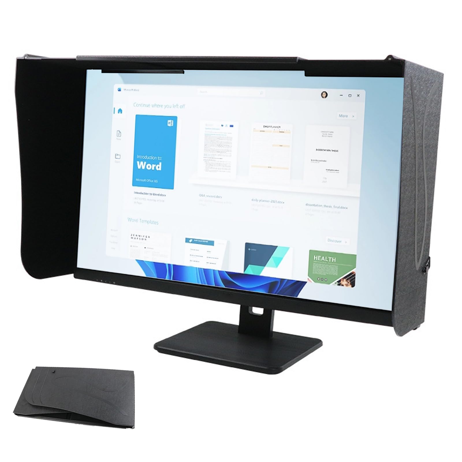 Parasole Per Monitor Per Computer, Schermo Da 17-27 Pollici (Regolabile Da 41 A 71 Cm), Parasole Per Computer Per Telaio Esterno Del Monitor, Antiriflesso E Anti-Peep