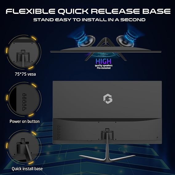 GAMEON GOES22FHD120IPS 22 FHD, 120Hz, MPRT 0.5ms, HDMI 2.1, PS5 Supported, Fast IPS Black Player Monitor
