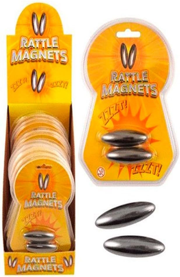 Fun Accessory Rattles Party Filler Looter Buzz Spinning Magnets 2 Rattle Magnet # (2 Rattle Magnet # One Size )